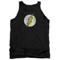 thumbnail image 1 of DC Comics Flash Flash Logo Distressed Adult Tank Top Black, 1 of 1