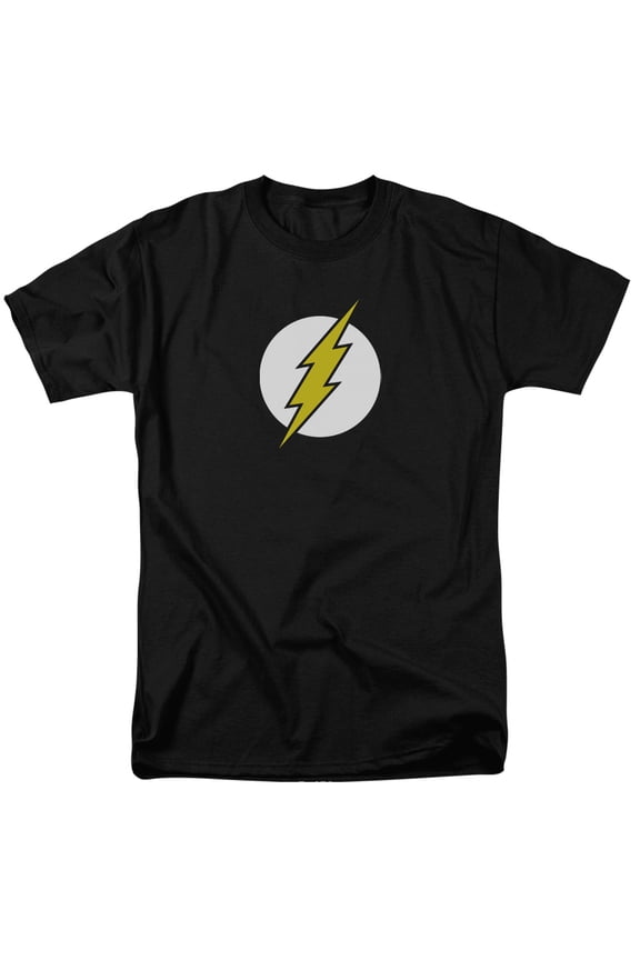 DC Comics Flash Flash Logo S/S Adult 18/1 Black