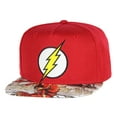 thumbnail image 1 of DC Comics Flash Hat Kids Embroidered Logo Photoreal Youth Snapback Cap, 1 of 6