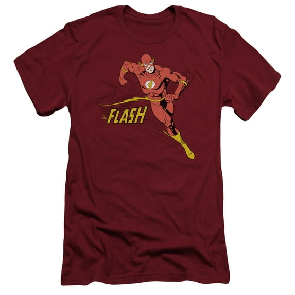 DC Comics Flash Jetstream S/S Adult 30/1 T-Shirt Cardinal