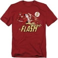 thumbnail image 1 of DC Comics Flash T-Shirt Crimson Comet Unisex Graphic Tee For Men & Women Cardinal&nbsp;, 1 of 7