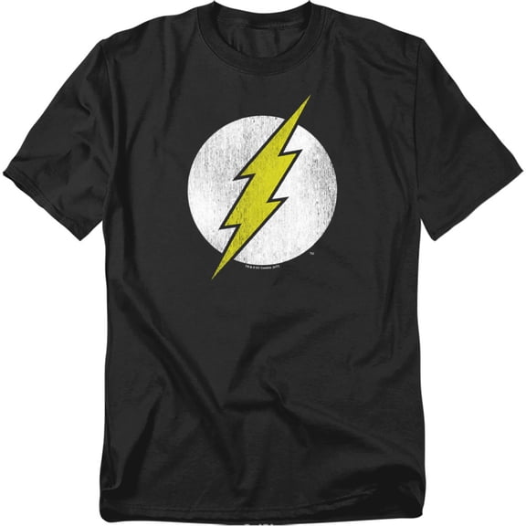 DC Comics Flash T-Shirt Flash Logo Distressed Unisex Graphic Tee For Men & Women Black&nbsp;