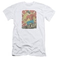 thumbnail image 1 of DC Comics Flash Tattered Poster S/S Adult 30/1 T-Shirt White, 1 of 1