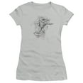 thumbnail image 1 of DC Comics Flying Flex S/S Junior Women's T-Shirt Sheer Silver, 1 of 1