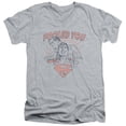 thumbnail image 1 of DC Comics Fooled You S/S Adult V-Neck T-Shirt 30/1 T-Shirt Athletic Heather, 1 of 1