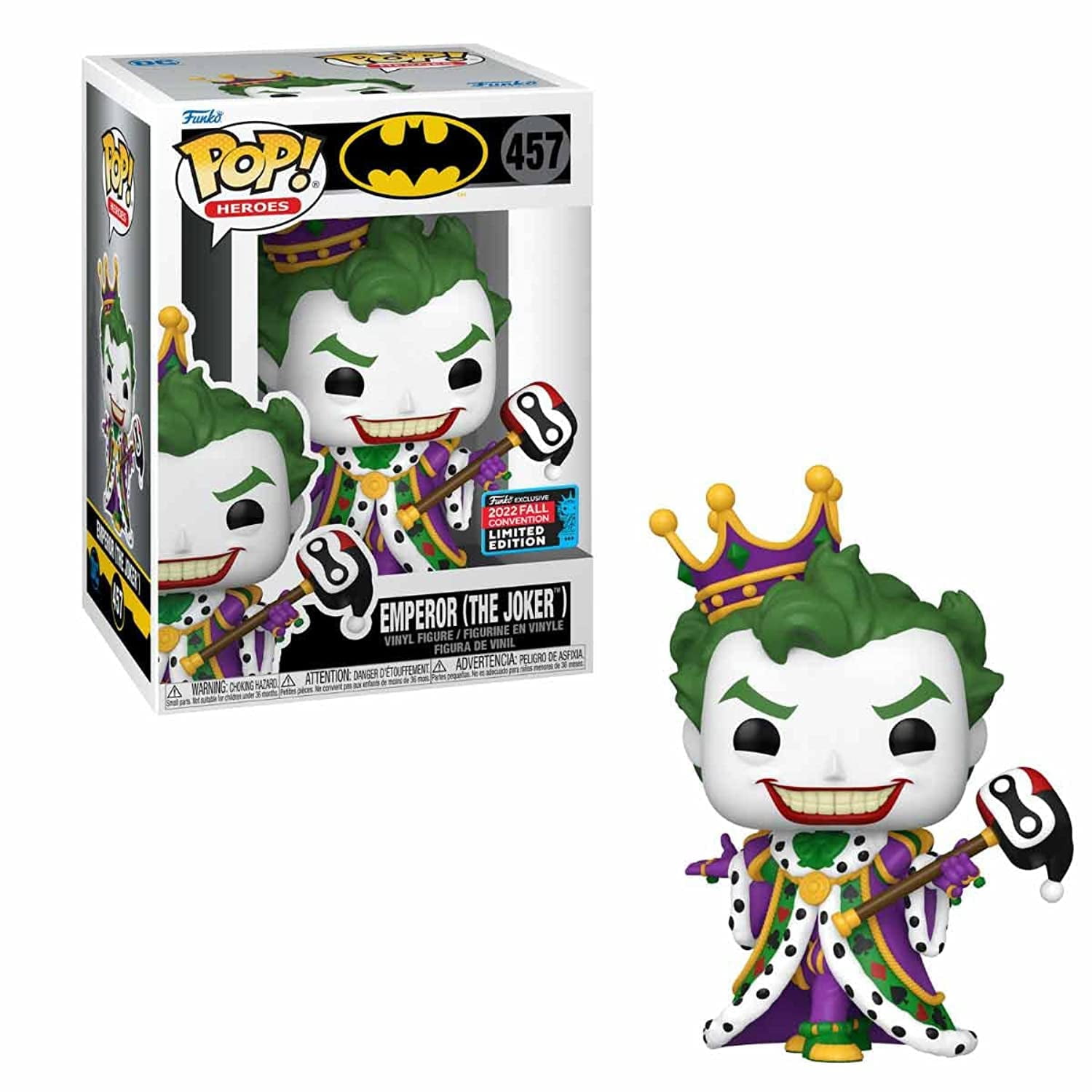 DC Comics - Funko Pop! Emperor Joker NYCC 2022 US Exclusive #457 Vinyl 