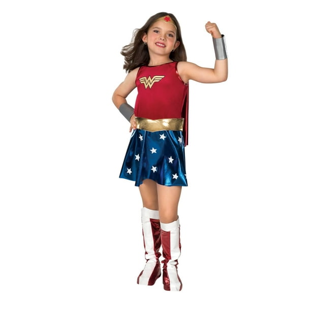 DC Comics Girl Reflective Wonder Woman Halloween Costume Dress Up ...