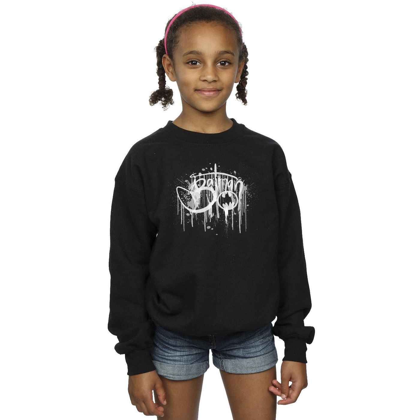DC Comics Girls Batman Paint Splatter Sweatshirt