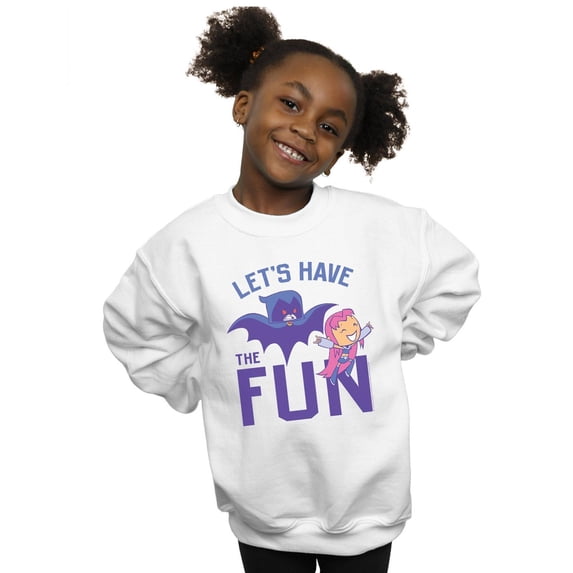 DC Comics Girls Teen Titans Go Let�'s Have The Fun Sweatshirt
