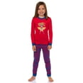 thumbnail image 1 of DC Comics Girls Wonder Woman Diana Prince Retro Character 2PC Tight-Fit Pajama Set For Kids Toddlers, 1 of 3