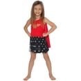 thumbnail image 1 of DC Comics Girls' Wonder Woman Glitter Logo Tank Nightgown with Detachable Cape, 1 of 6