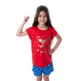 thumbnail image 1 of DC Comics Girls' Wonder Woman Strong and Fierce Shirt and Shorts Pajama Set, 1 of 8