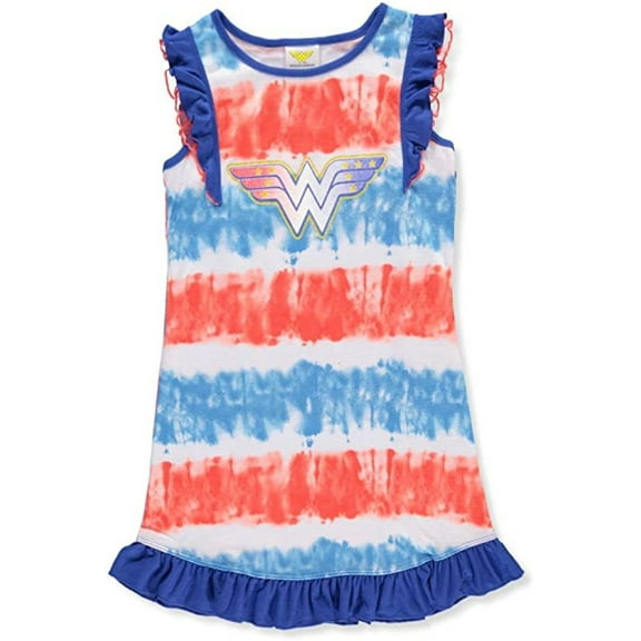 DC Comics Girls' Wonder Woman Tie-Dye Nightgown