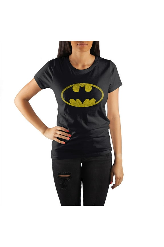 DC Comics Gotham Batman Bat Signal Women's Tee Shirt T-shirt-S