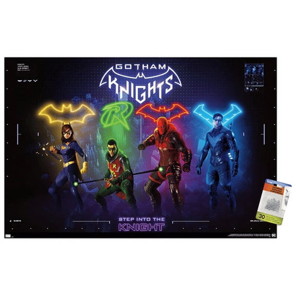 DC Comics Gotham Knights - Characters Wall Poster with Pushpins, 22.375" x 34"