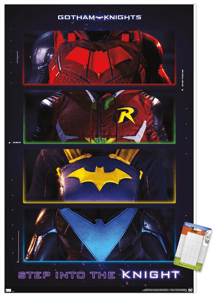 DC Comics Gotham Knights - Chest Emblems Wall Poster, 14.725" x 22.375"
