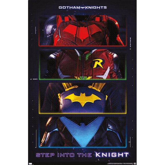 DC Comics Gotham Knights - Chest Emblems Wall Poster, 14.725" x 22.375"