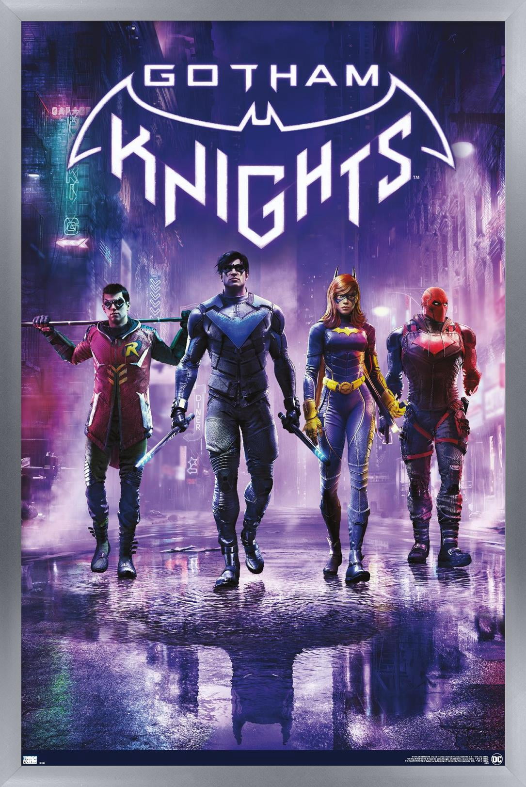 DC Comics Gotham Knights - Key Art Wall Poster, 14.725" x 22.375" Framed