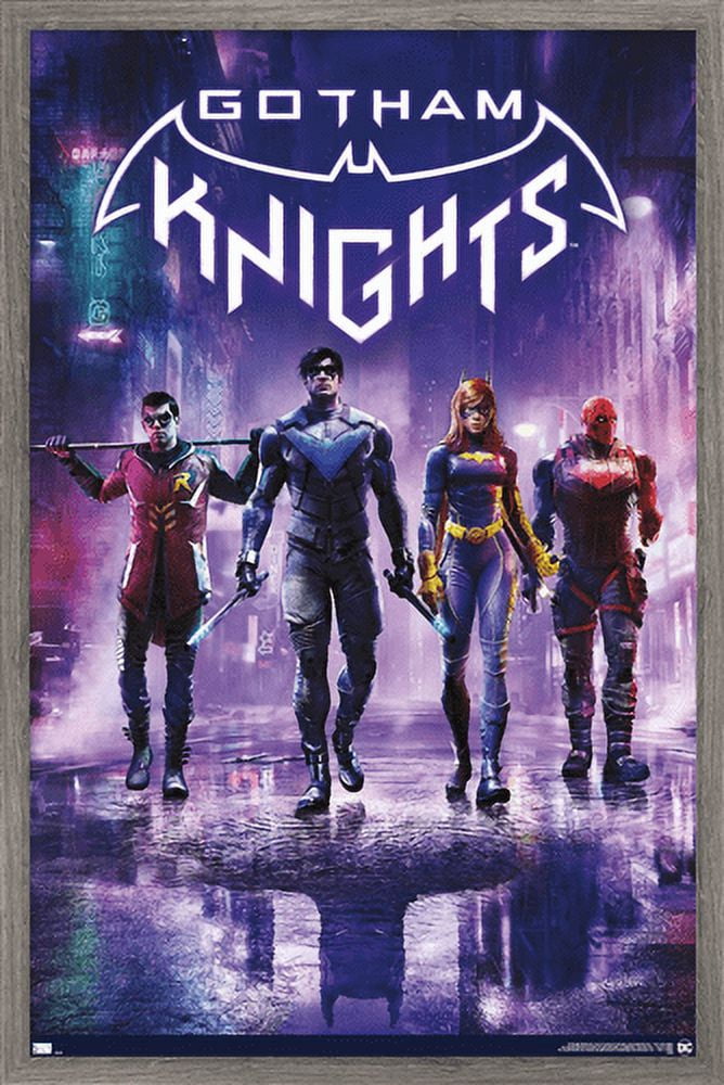 DC Comics Gotham Knights - Key Art Wall Poster, 22.375" x 34" Framed