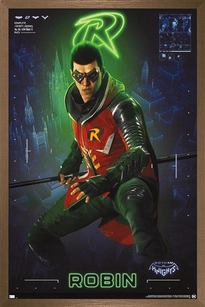 DC Comics Gotham Knights - Robin Wall Poster, 14.725" x 22.375" Framed