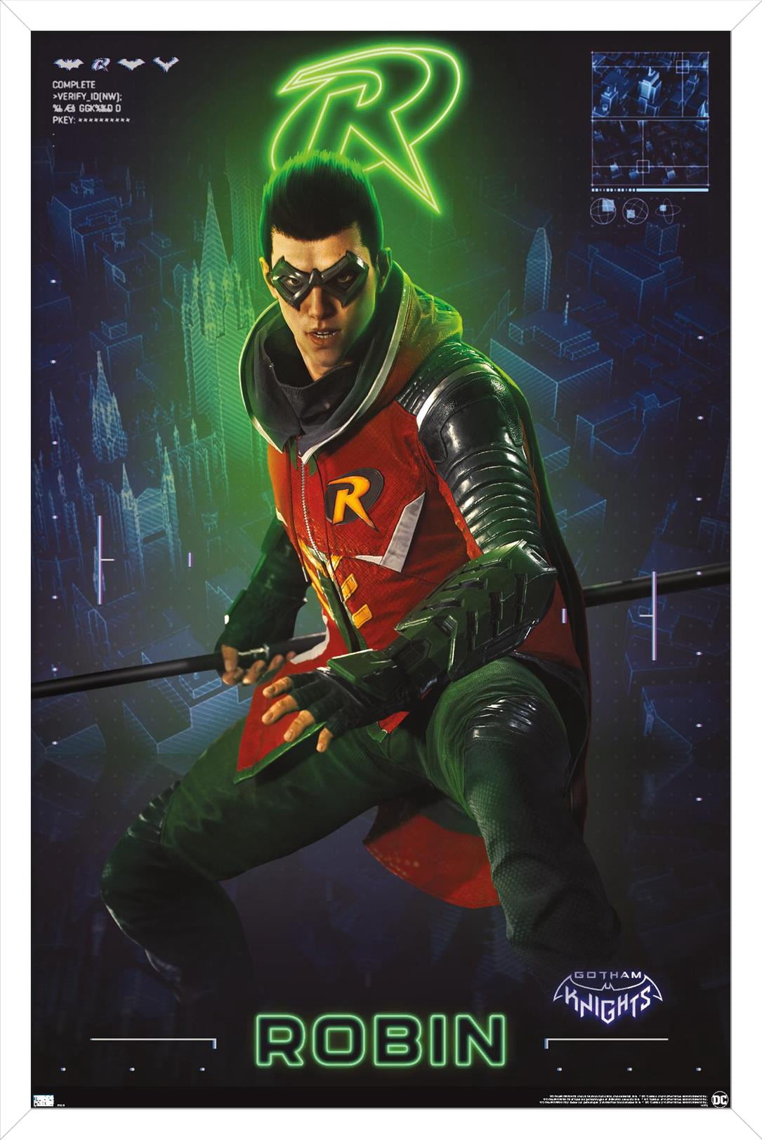 DC Comics Gotham Knights - Robin Wall Poster, 14.725" x 22.375" Framed