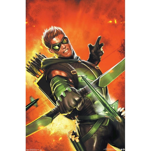DC Comics - Green Arrow - Explosion Wall Poster, 14.725" x 22.375"