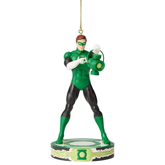 Jim Shore Emerald Gladiator Ornament Polyresin Dc Comic  Green Lantern 6005074