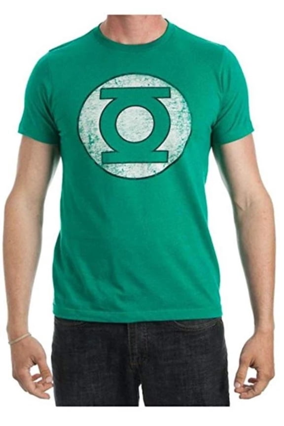 DC Comics: Green Lantern - Faded Logo Men's Green T-Shirt