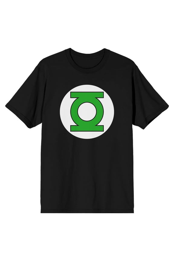 DC Comics Green Lantern Logo Men's Black Graphic Tee-L