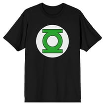 DC Comics Green Lantern Logo Men's Black Graphic Tee-S