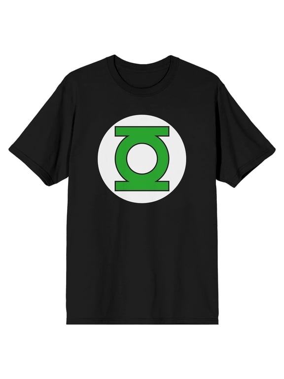 DC Comics Green Lantern Logo Men's Black Graphic Tee-S