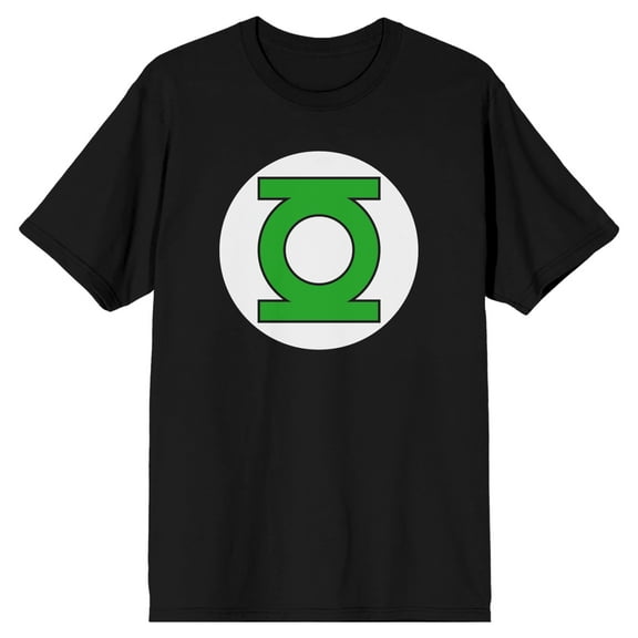 DC Comics Green Lantern Logo Men's Black Graphic Tee-XXL