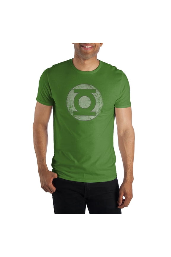 DC Comics Green Lantern Logo Men's Green T-Shirt Tee Shirt-Medium