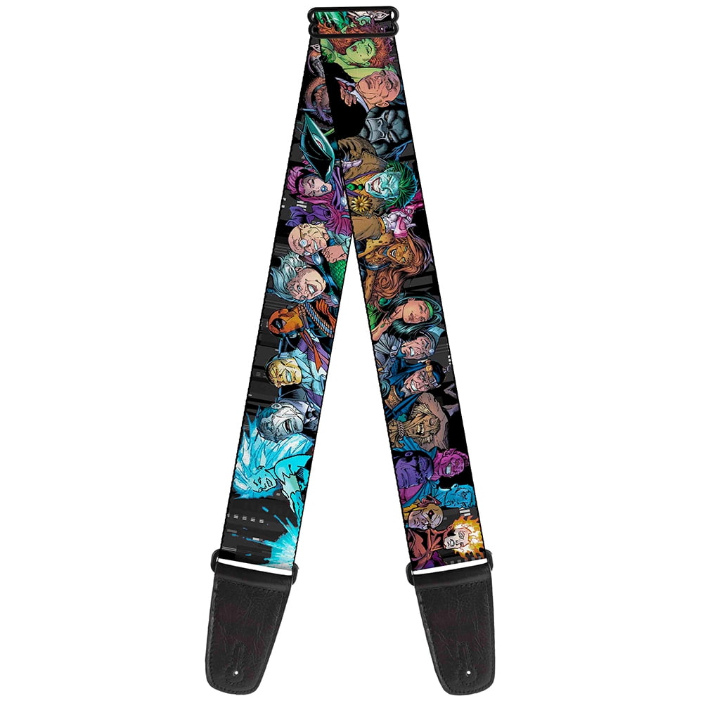 DC Comics Guitar Strap, Injustice League of America Issue Villains, 2 Inches Wide