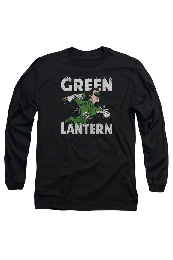 DC Comics Hal Power-Long Sleeve Adult 18/1 Black