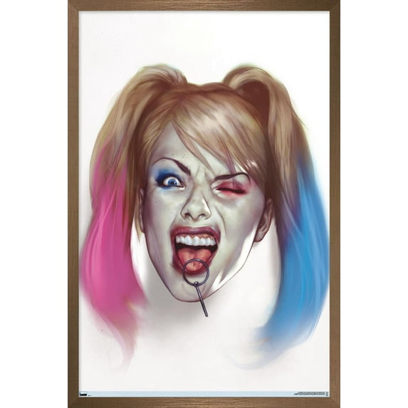 DC Comics - Harley Quinn - #1 Variant Wall Poster, 14.725" x 22.375" Framed