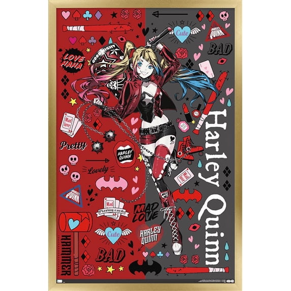 DC Comics - Harley Quinn Anime - Icons Wall Poster, 22.375
