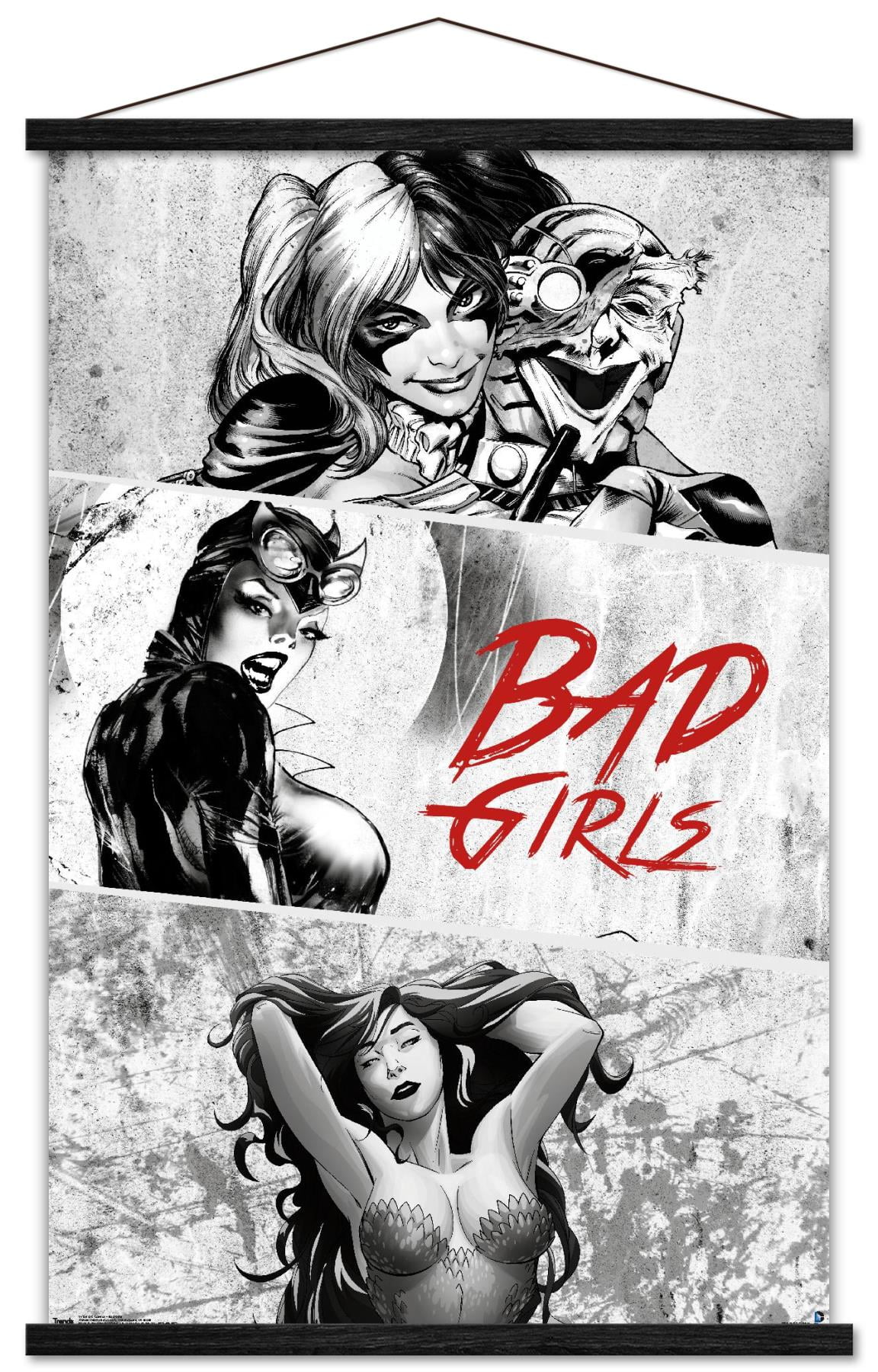 DC Comics - Harley Quinn - Catwoman - Poison Ivy - Bad Girls Wall Poster,  14.725\, image size:1152x1800