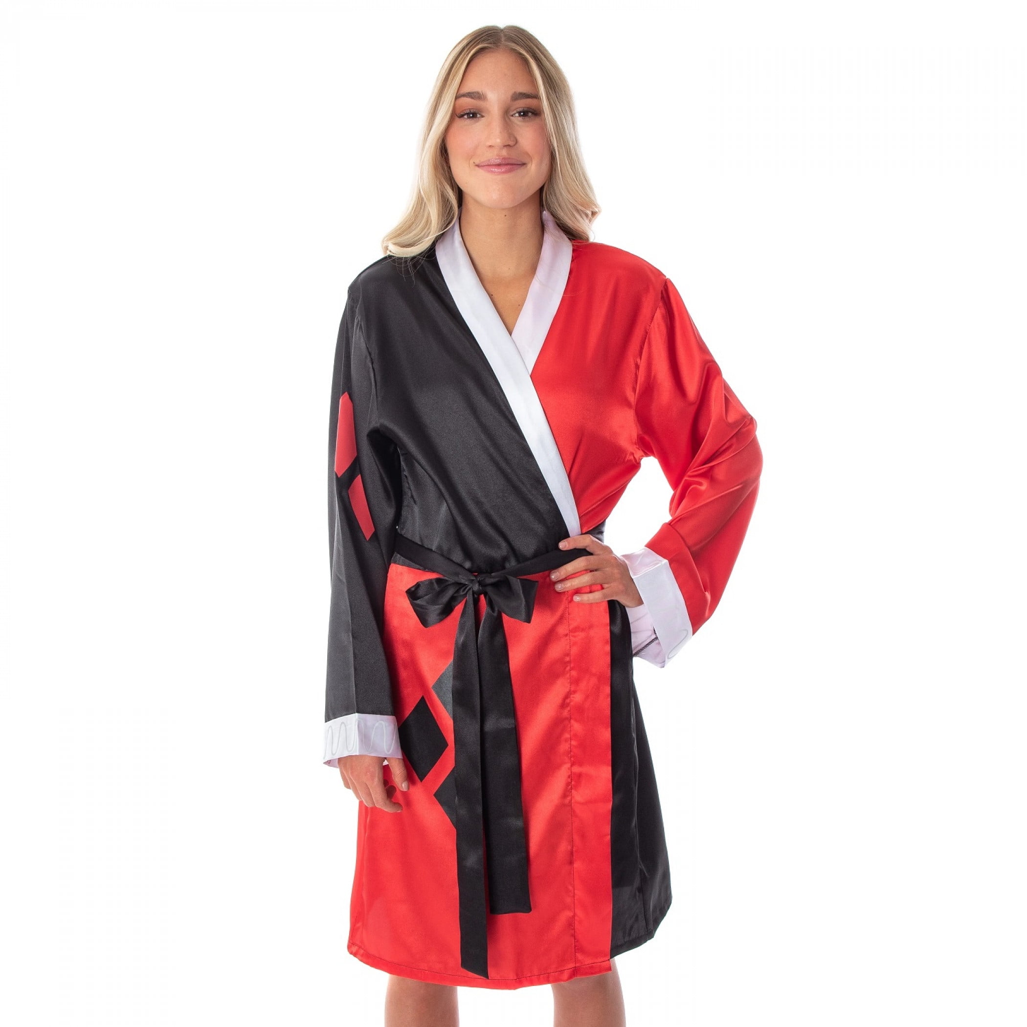 DC Comics Harley Quinn Costume Silky Satin Robe - Walmart.com