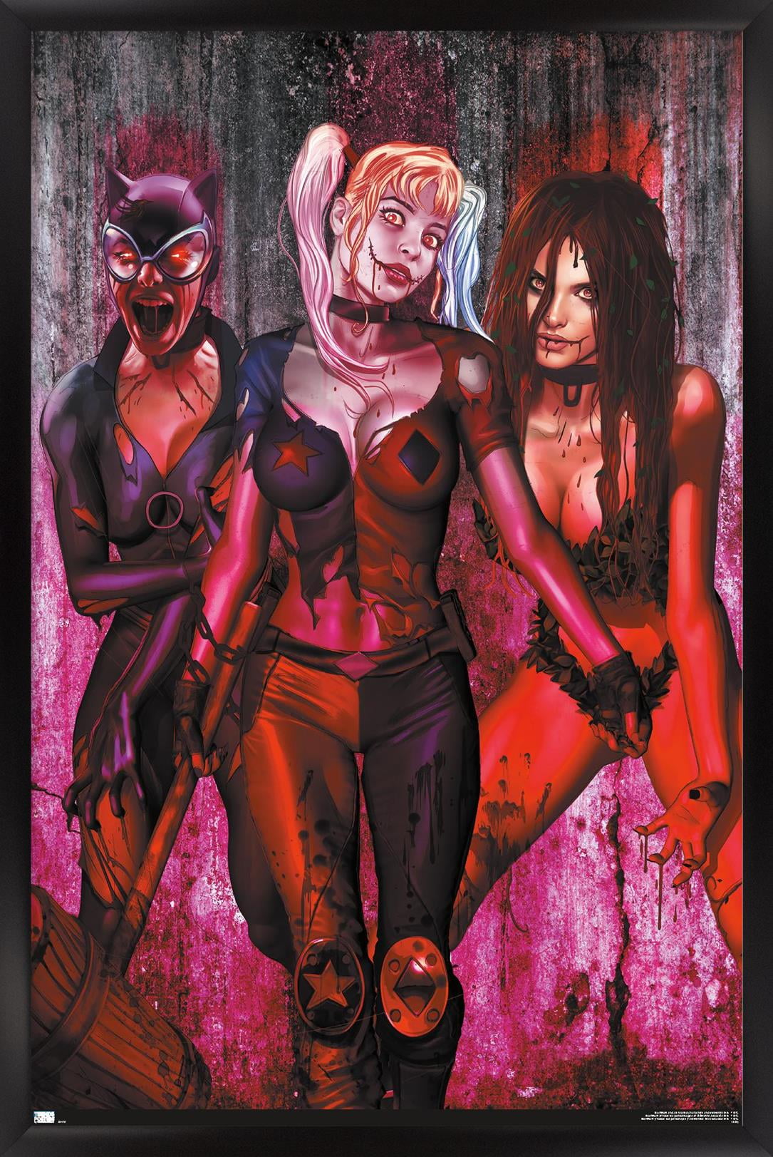 DC Comics - Harley Quinn - DCeased #1 Variant Wall Poster, 14.725" x 22.375" Framed