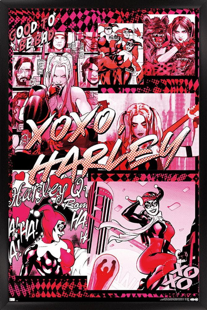 DC Comics - Harley Quinn - Good To Be Bad Wall Poster, 14.725" x 22.375", Framed