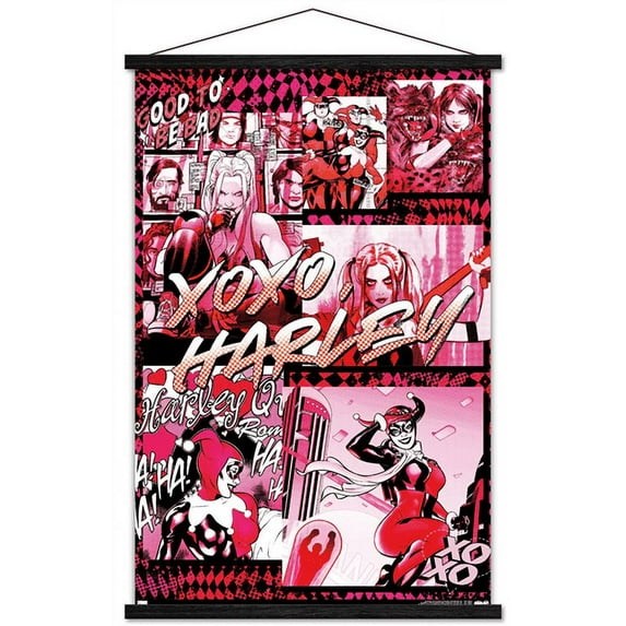 DC Comics - Harley Quinn - Good To Be Bad Wall Poster with Wooden Magnetic Frame, 22.375" x 34"