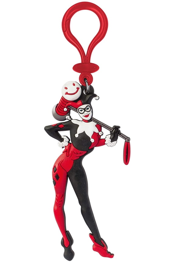 Harley Quinn PVC Soft Touch Figural Key Ring