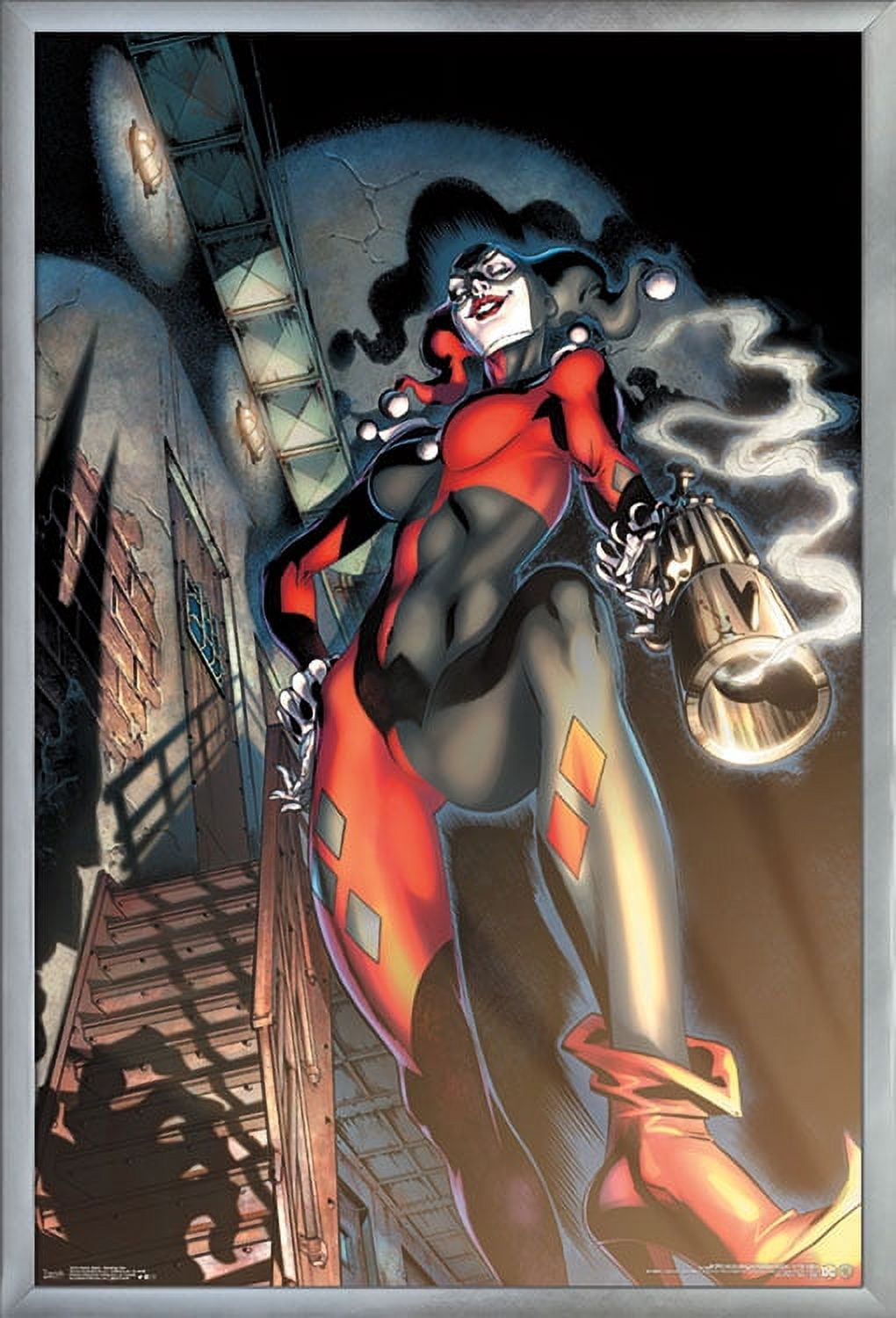 harley quinn cigarette case DC Comics - Harley Quinn - Smoking Gun Wall Poster, 22.375