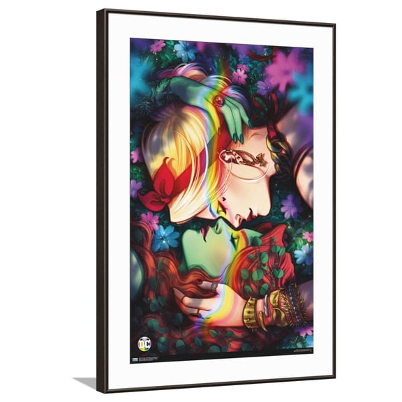 DC Comics Harley Quinn and Poison Ivy Pride Canvas Wall Poster, 22.375" x 34"