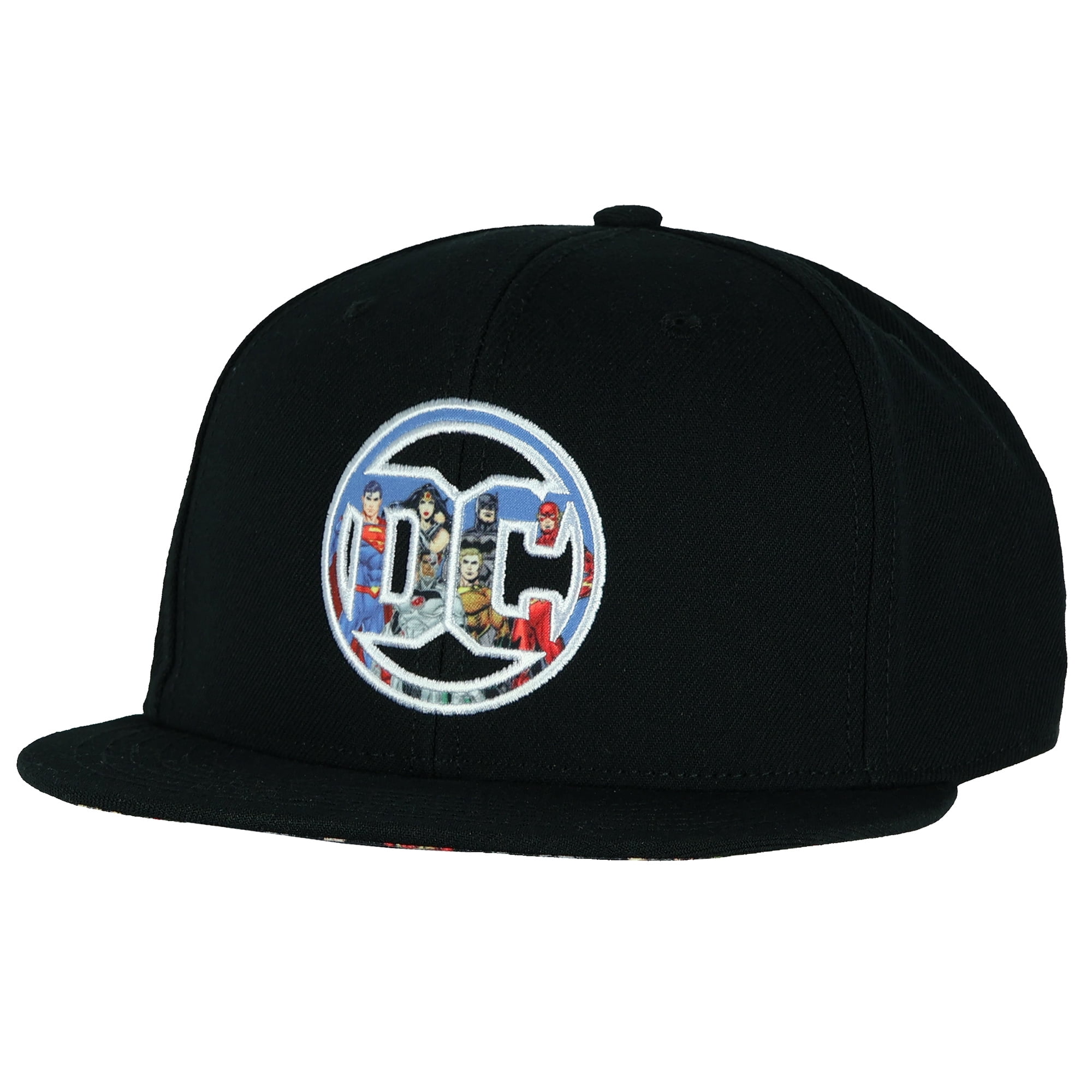 DC Comics Hat Men's Superman Wonder Woman Batman The Flash Embroidered Snapback OSFM