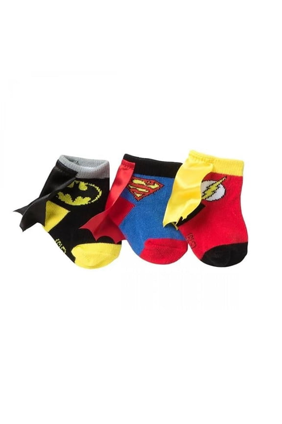 DC Comics Hero Logo Sock Booties - Pack of 3