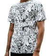 thumbnail image 1 of DC Comics Heroes All-Over Print Men's T-Shirt White Short Sleeve, 1 of 3