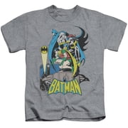 DC Comics - Heroic Trio Kids T-Shirt - Kids T-Shirt Ages 4-7 / 4 / Gray