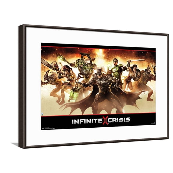 DC Comics Infinite Crisis - Group Canvas Wall Poster, 14.725" x 22.375"